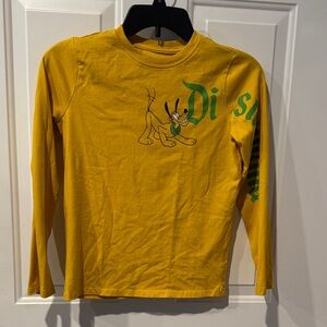 Disney Yellow Pluto Long Sleeve Tee~Youth 11/12